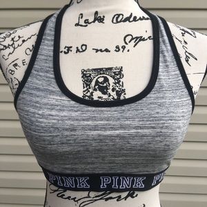 Pink sports bra